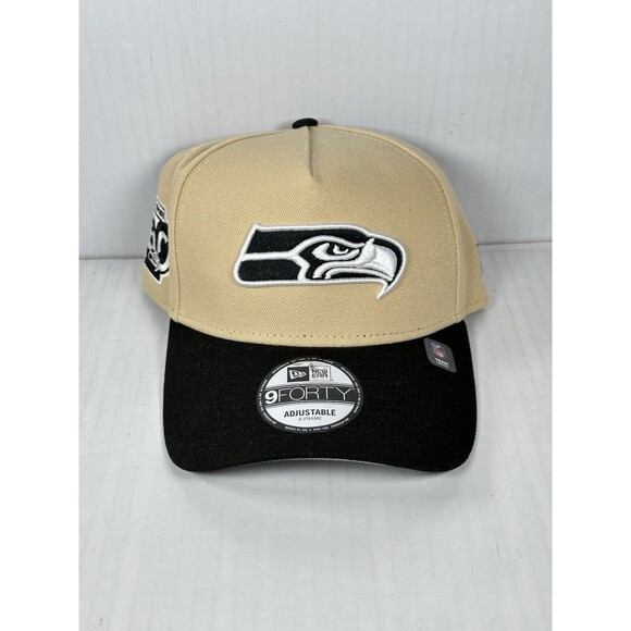 New Era 9FORTY Seattle Seahawks A-Frame Adjustable SnapBack Hat Cap OSFM NWT - Picture 1 of 5